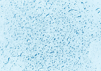 Blue water drop background, water drops on blue background, blue water pattern background