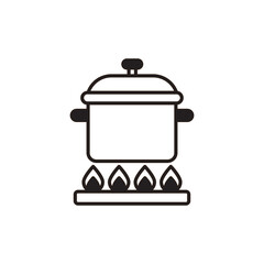 Cooking icon design with white background stock illustration