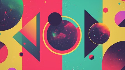 Space background with planets, stars and nebula. Abstract background