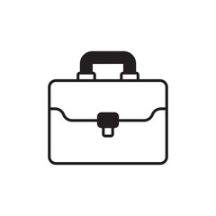 briefcase icon design with white background stock illustration