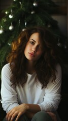 Fototapeta premium girl,festive photo