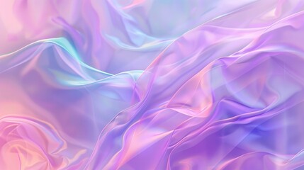 Obraz premium An abstract pastel gradient background featuring soft, smooth lines and defocused transitions in purple, pink, and blue, ideal for a modern aesthetic