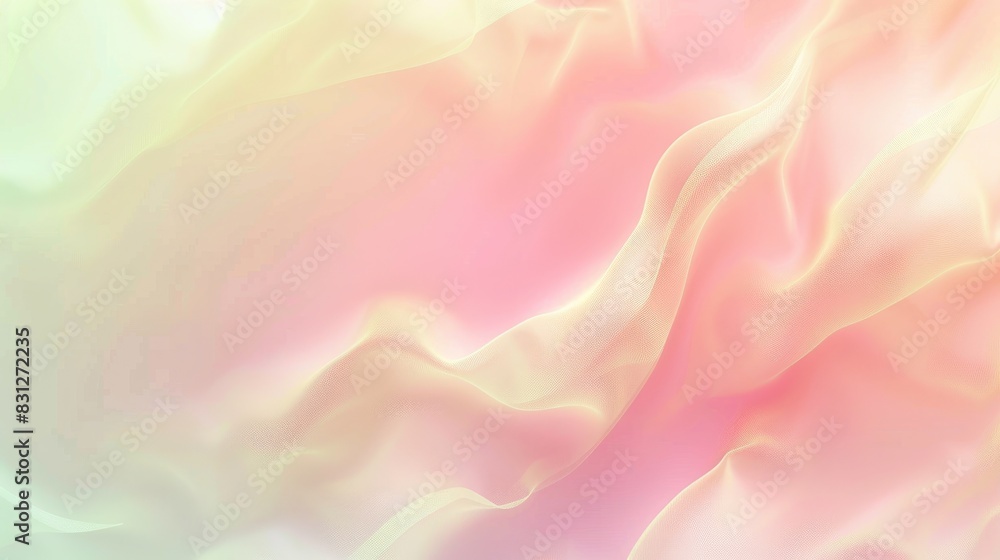Aufkleber an abstract gradient background with soft, pastel colors blending seamlessly, perfect for a subtle a