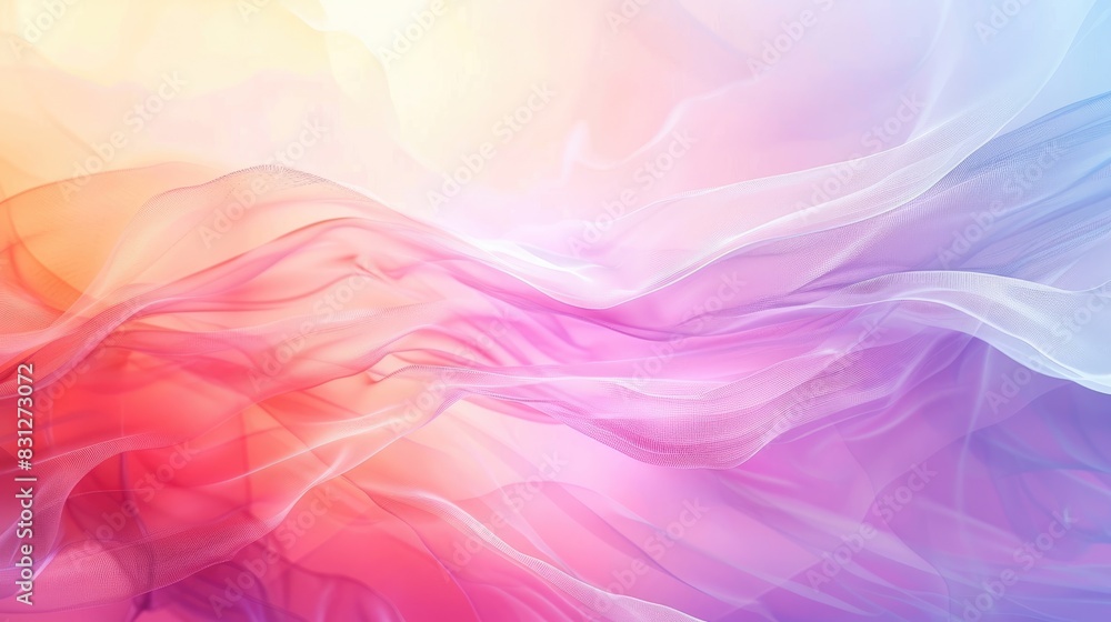 Poster an abstract gradient background with a mix of soft pastels and bright tones, providing a modern and 