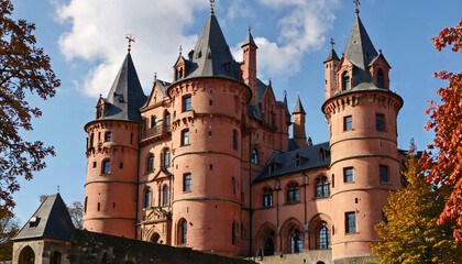 Fototapeta premium Splendeur automnale au château