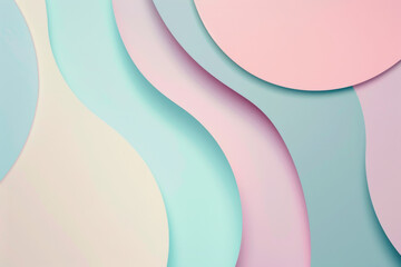 Whimsical Dance of Blue and Pink Circles