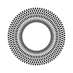 Radial Circle Pattern for Decorative Round Frame. 