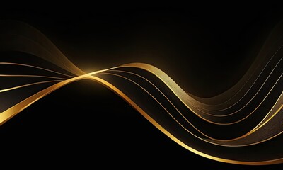 Abstract black and gold luxury background