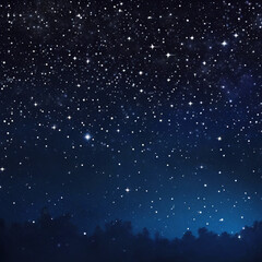 starry night sky with stars