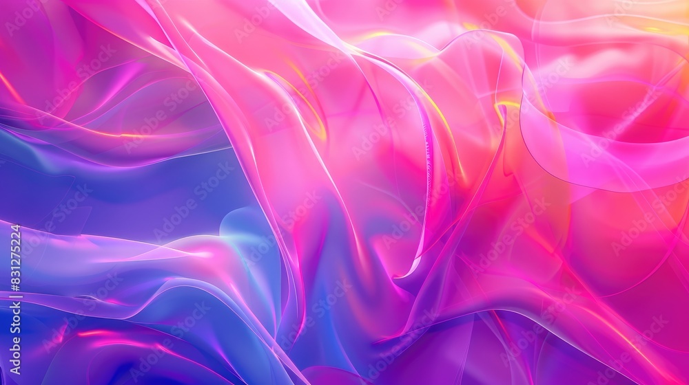 Poster an abstract gradient background with a mix of bright and neon colors, adding a contemporary and ener