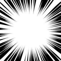 Fototapeta premium lignes de vitesse bande dessiné
