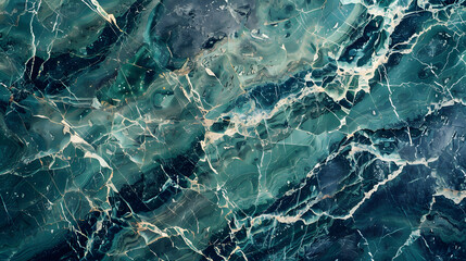 Fototapeta premium turquoise marble background, abstract blue and green texture