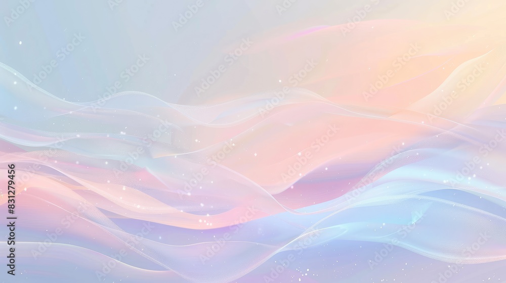 Poster abstract vector background with a soft gradient in pastel colors, featuring blurred transitions for 