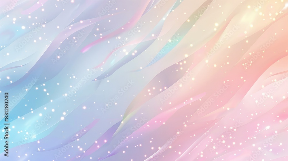 Poster abstract vector background with a soft, blurry pastel gradient, creating a gentle and modern visual 