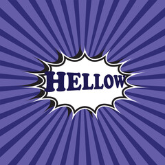 Comic background retro and template for vintage style with speech bubble on colorful background.