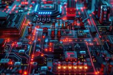 Obraz premium Scene is one of complexity and technicality