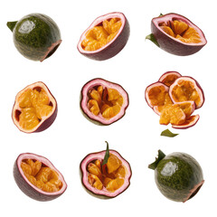 Isolated PNG Passion Fruit, GENERATIVE AI