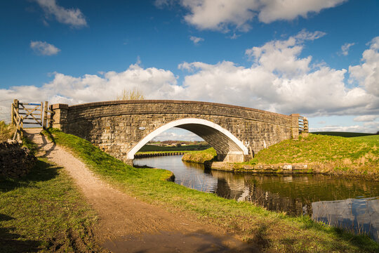 A landscape HDR image of the Leeds and Liverpool canal around Greenberfield Locks, Barnoldswick. The highest point on the canal.