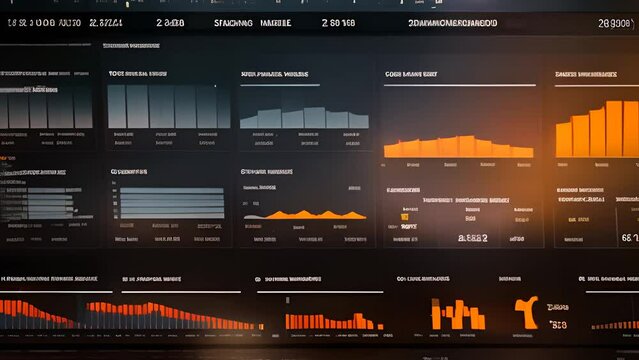 Computer Screen Displaying Data Analysis Results Generative AI