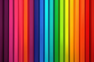 Obraz premium The Symphony of Rainbow Pencils