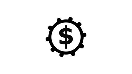 Abstract beautiful dollar icon concept background illustration.