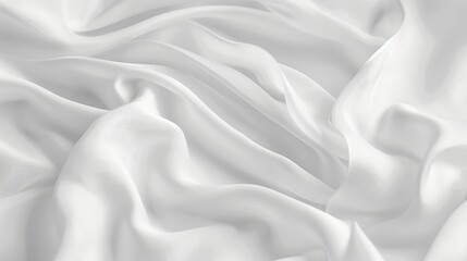 Abstract background featuring a smooth, blurred white fabric texture, ideal for a gentle and calming visual effect
