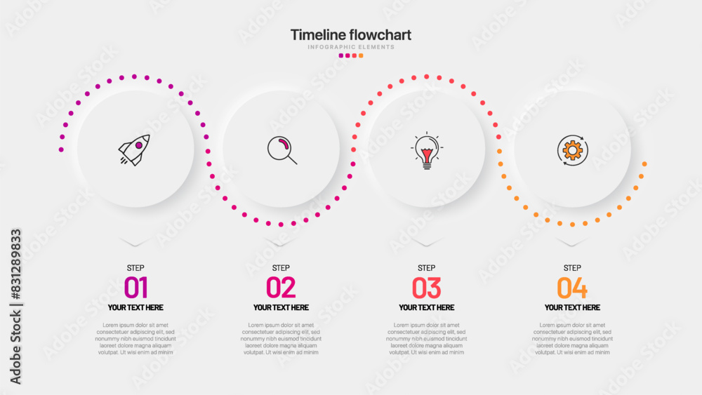 Poster timeline infographic design with 6 options or steps. infographics for business concept. can be used 