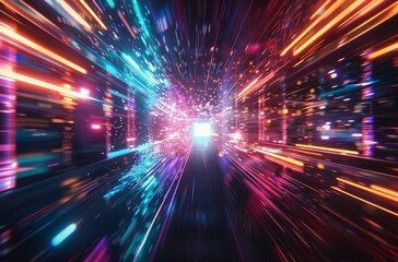 Bright Light Tunnel Exploration