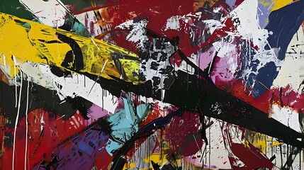 Fototapeta premium Vibrant Explosion of Colors and Emotions