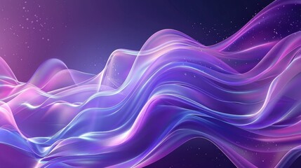 Abstract Cool Purple Gradient Liquid Wave Background