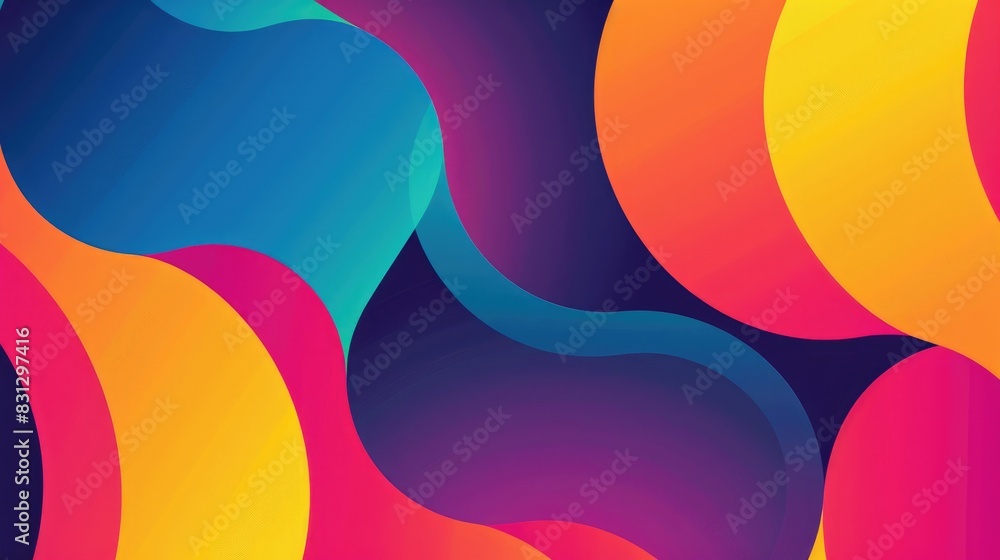 Poster a colorful gradient background featuring smooth transitions between bold colors, perfect for making 