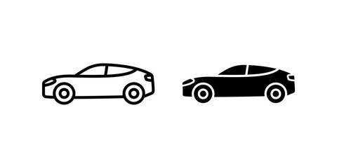 Car icon set. for mobile concept and web design. vector illustration