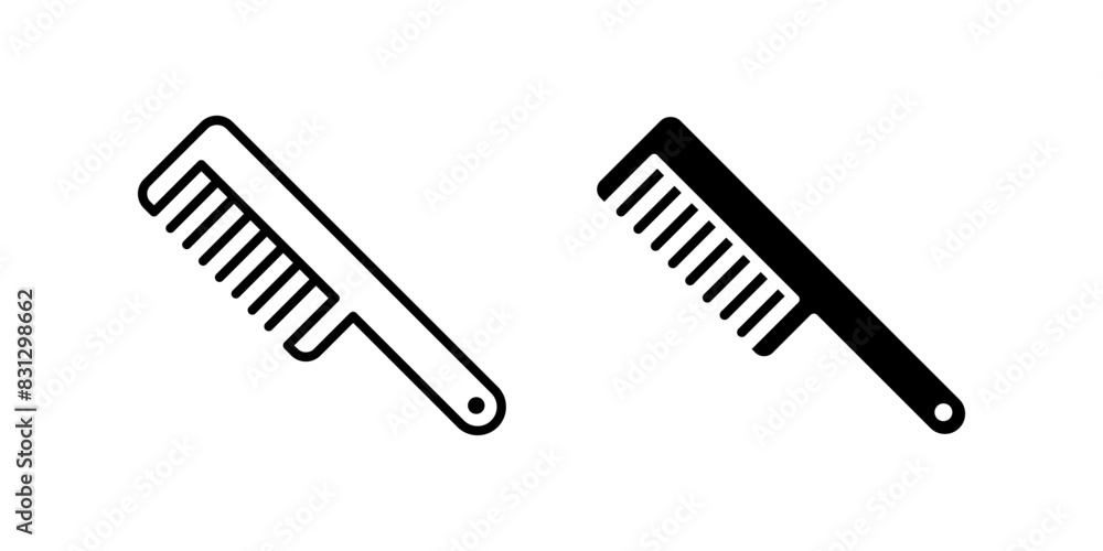 Poster comb icon set. for mobile concept and web design. vector illustration