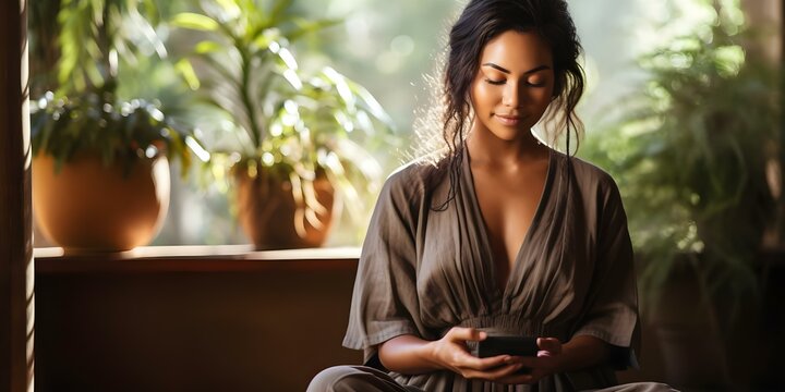 Utilizing Mindfulness Meditation App to Counter Negative Effects of Excessive Social Media on Mental Wellbeing. Concept Mindfulness Meditation, Mental Wellbeing, Excessive Social Media
