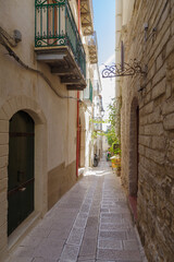 Vieste street, Apulia, Southern Italy