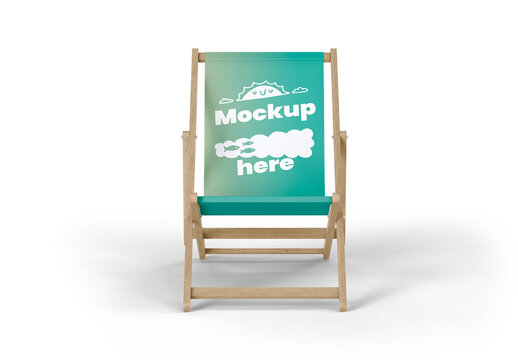 Folding Beach Chair Mockup