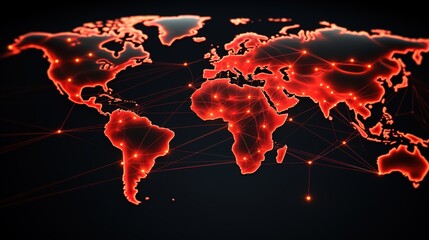 red world map