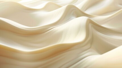 Fototapeta premium Soft beige satin fabric with luxurious smooth texture.