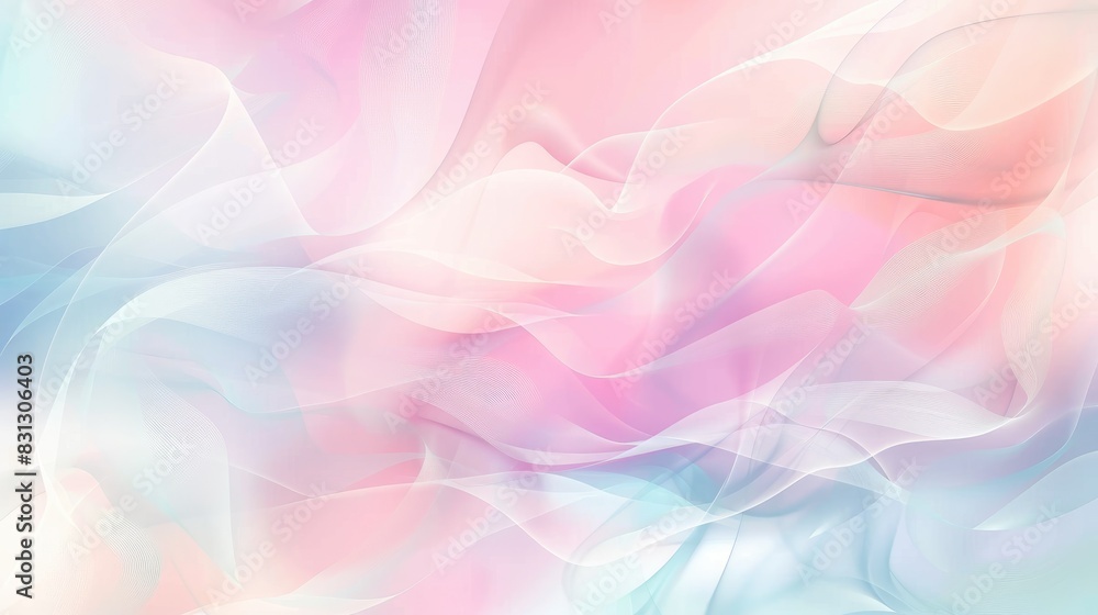 Poster vector background with a blurry pastel gradient, creating a smooth and soft abstract design for a mo