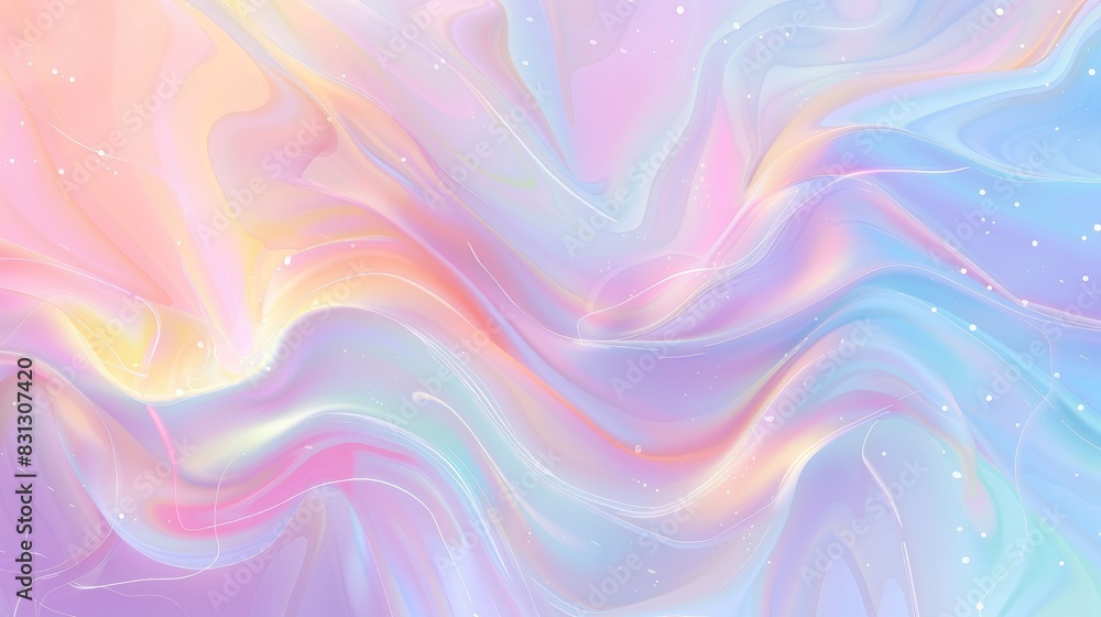 Poster vector abstract background with a blurry pastel-colored gradient, featuring soft transitions and smo
