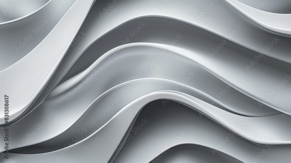 Aufkleber stylish gray wave pattern background with smooth, flowing curves and subtle gradients, perfect for a