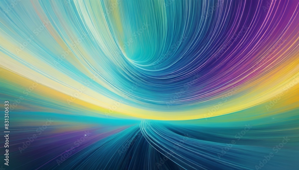 Poster an abstract image featuring vibrant, colorful swirls in motion creating a dynamic and fluid design t