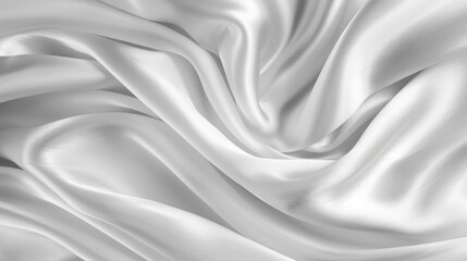 Soft, blurred white gray satin texture with a natural, luxurious feel, perfect for a sophisticated background