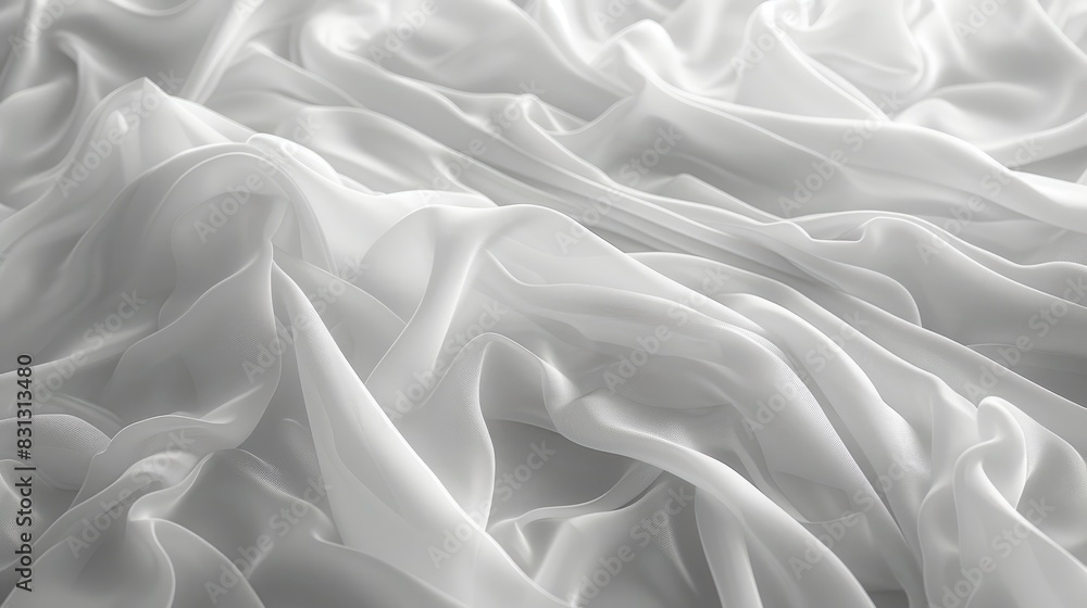 Aufkleber soft, blurred white fabric texture creating an abstract background perfect for a calm and sophistica