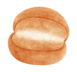 フランスのパンのイラスト　Fendu（フォンデュ）