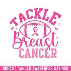 Tackle breast cancer pink ribbon awareness