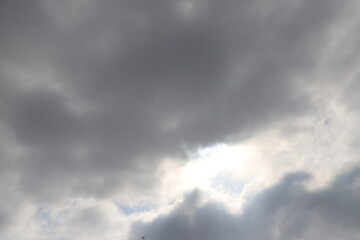 Rain clouds cover the sky in northern Israel.