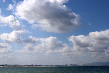 Rain clouds cover the sky in northern Israel.