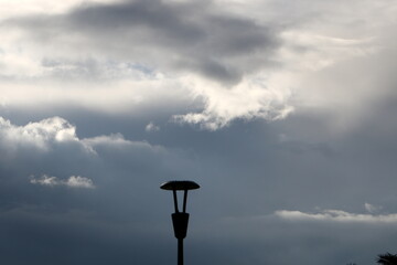 Rain clouds cover the sky in northern Israel.