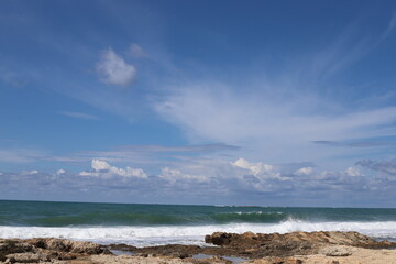 Rain clouds cover the sky in northern Israel.